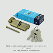  Цилиндр ключ/ключ  МЦ-ECO-STD Z ЛП-80 (40-40) (хром) Нора-М 