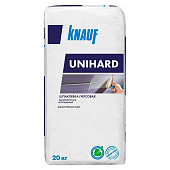  Шпаклевка финишная гипсовая высокопрочная Унихард 20кг/ Knauf 