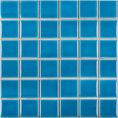  Мозаика 30,6х30,6 Crackle Light Blue Glossy Синий арт. LWWB80082 /Starmosaic 