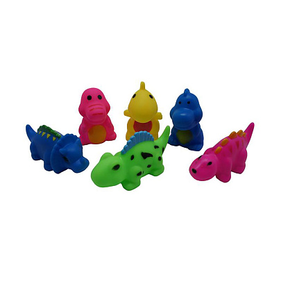  Набор игрушек резиновых Динозаврики, 6 шт, 644 