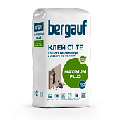  Клей для любых видов плитки и любых оснований Maximum Plus C1TE (25кг) /Bergauf 