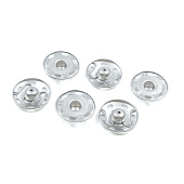  Кнопки пришивные d12мм (наб 36шт) металл серебряный 4337286 