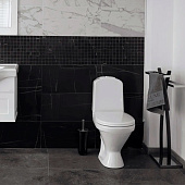  Унитаз-компакт Classik comfort косой выпуск с сиденьем и арматурой Sanita Luxe 