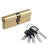  Цилиндр ключ/ключ МЦ-ЛПУ-80 (латунь/золото) (40-40) перф.кл. Нора-М 