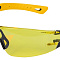  Очки защитные открытые, поликарбонатные, желтая линза, 2х комп.дужки, Denzel 