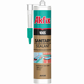 Герметик санитарный для кухни и ванной прозрачный Akfix 280 мл/TURKEY 