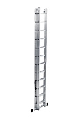  Лестница алюминиевая трехсекционная 3х12 ступеней 