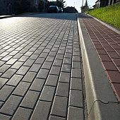  Плитка тротуарная Брусчатка Алом Вишневое варенье 200х100х40мм (14,4 м2/палл; 50шт/м2) 