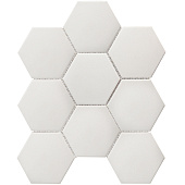  Мозаика 29,5х25,6 Hexagon big White Antislip Белый арт. JFQ51011 /Starmosaic 