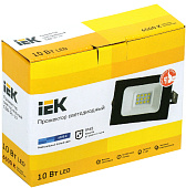  Прожектор СДО 06-10 светодиодный черный IP65 6500 K IEK 