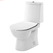  Унитаз-компакт Next Slim универсальный выпуск сиденье микролифт с арматурой Sanita Luxe 