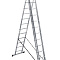  Лестница алюминиевая трехсекционная 3х12 ступеней 