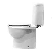  Унитаз-компакт Fest comfort универсальный выпуск сиденье дюропласт с микролифтом WC.CC/Fest/2-DM/WHT.G/S1 Sanita Luxe 