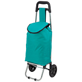  Тележка с сумкой Бирюза, до 15 кг, 26х32х85см, колеса d=150мм, WR3030, 93590 
