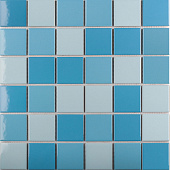  Мозаика 30,6х30,6 Light Blue Mix Glossy Голубой арт. WB43388 /Starmosaic 