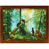  Гобеленовая картина В сосновом бору, 44х34 см, 1978070 