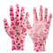  Перчатки садовые, размер 9, нейлон с полиуретановым покрытием, цветы  LADONI 4525Р) 