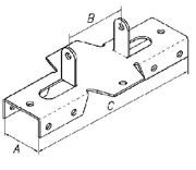 Кронштейн забора наружный 40-60-174 (цинк) Нижний Новгород Кронштейн забора наружный 40-60-174 (цинк) Нижний Новгород