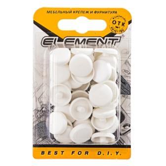 Заглушки для рамного дюбеля белые (35 шт) "Element Заглушки для рамного дюбеля белые (35 шт) "Element