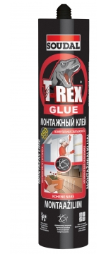 Клей T-REX Моментальная схватываемость белый 310мл/ Soudal Клей T-REX Моментальная схватываемость белый 310мл/ Soudal