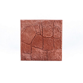  Полимер-песчанная плитка "Дикий камень" 330х330х25, красный 