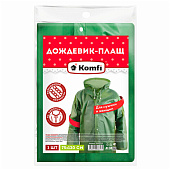  Плащ-дождевик Komfi EVA005G на кнопках, зеленый 