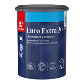 Краска для стен и потолков моющаяся для влажных помещений Tikkurila EURO EXTRA 20 База С 0,9л.