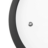 Крышка стеклянная с ободом Home Queen RED HOT, черная, D 24см 77154 Крышка стеклянная с ободом Home Queen RED HOT, черная, D 24см 77154