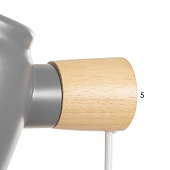 Бра модерн Норди 40Вт Е14 серый /BayerLux Бра модерн Норди 40Вт Е14 серый /BayerLux