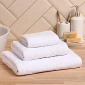 Полотенце 50х90 Love Life Border махровое, белый, 380 гр/м2, 9097596 Полотенце 50х90 Love Life Border махровое, белый, 380 гр/м2, 9097596