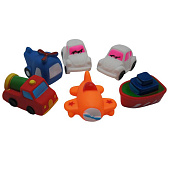 Резиновые игрушки машинки, 6 шт, 20х20 см, пакет, R-47 Резиновые игрушки машинки, 6 шт, 20х20 см, пакет, R-47