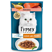  Влажный корм Гурмэ Перл Соус Лосось 75г 
