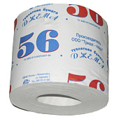  Джема Туалетная бумага Белая  с гильзой (56) 