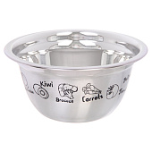 Миска из нержавеющей стали 0,8л 16х7,5см 312-1328 Миска из нержавеющей стали 0,8л 16х7,5см 312-1328