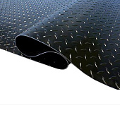 Покрытие противоскользящее рифленое Елочка 1,2м черный, резина Покрытие противоскользящее рифленое Елочка 1,2м черный, резина