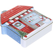 Банка жестяная "Домик пекарня" 22х21х6см 894-396 Банка жестяная "Домик пекарня" 22х21х6см 894-396