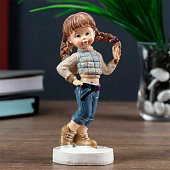 Сувенир полистоун "Девочка модница" МИКС 13х5,5х4 см 4641649 Сувенир полистоун "Девочка модница" МИКС 13х5,5х4 см 4641649
