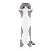 Мягкая игрушка Maxitoys, кот Батон серый, 50 см Мягкая игрушка Maxitoys, кот Батон серый, 50 см