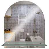 Зеркало Лидия с полкой 50х58 Континент Зеркало Лидия с полкой 50х58 Континент