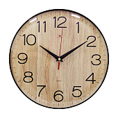 Часы настенные круг d=25см основание черное Текстура дерева Рубин 2526-003 (10) Часы настенные круг d=25см основание черное Текстура дерева Рубин 2526-003 (10)