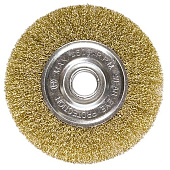 Щетка плоская для УШМ 150 мм,пос. 22.2 мм латун. витая пров.Matrix Щетка плоская для УШМ 150 мм,пос. 22.2 мм латун. витая пров.Matrix