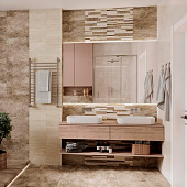  Плитка  20х50 Онда Бежевый /БерезаКерамика (1,1м2) 