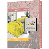  Комплект постельного белья Bella Vita Premium, Зара, полуторный, поплин, наволочки 70х70 см 