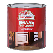 Эмаль ПФ-266М красно-коричневая Эксперт 2.7кг