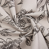 Скатерть (саржа) 149х220 Этель Black flowers 10283362