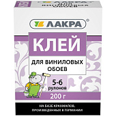 Клей для виниловых обоев Лакра 0,2 кг Клей для виниловых обоев Лакра 0,2 кг