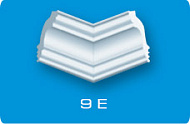 Угловой элемент к плинтусу 9Е (05509Е) бел / Формат