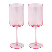 Набор бокалов для вина 0,38л розовый "Rainbow" EL-R4005/RAPI Набор бокалов для вина 0,38л розовый "Rainbow" EL-R4005/RAPI