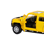 Машина металлическая ТМ Автопанорама 1:43 Hummer H3 цвет: желтый, JB1251268