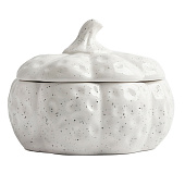  Емкость для хранения  Light pumpkin 18х16 см, 1,3 л, белая, в крапинку ANLAF-FDWS-031224-2 
